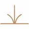 Ekena Millwork Richland Timber Gable Bracket, Western Red Cedar, 108"W x 72"H x 1 1/2"D x 3 1/2"F, 16/12 Pitch GBW108X72X0204RIC00SWR - alternate 1